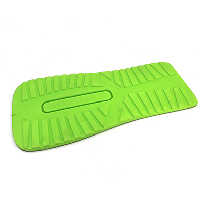 Hot press molding green EVA foam as backpack replacement back panel